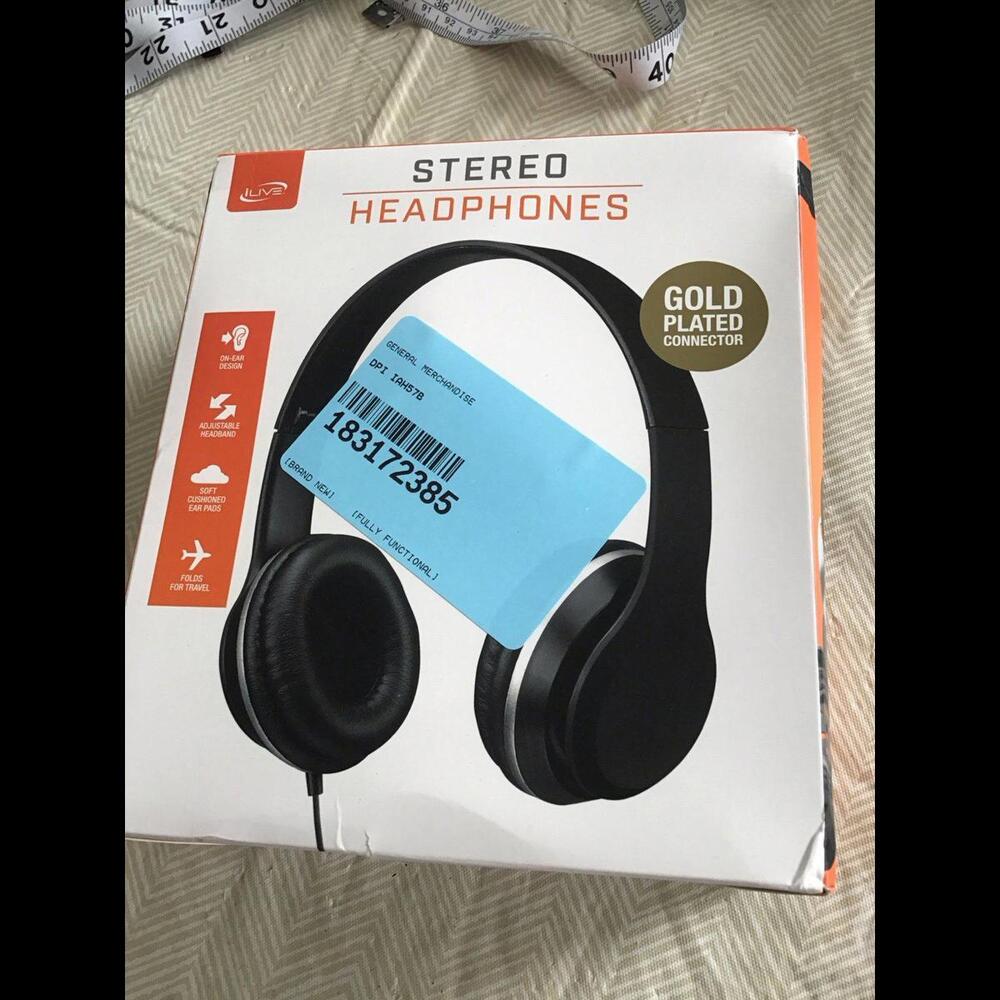 ilive headphones, new in box from jcpenny, nice, foldable